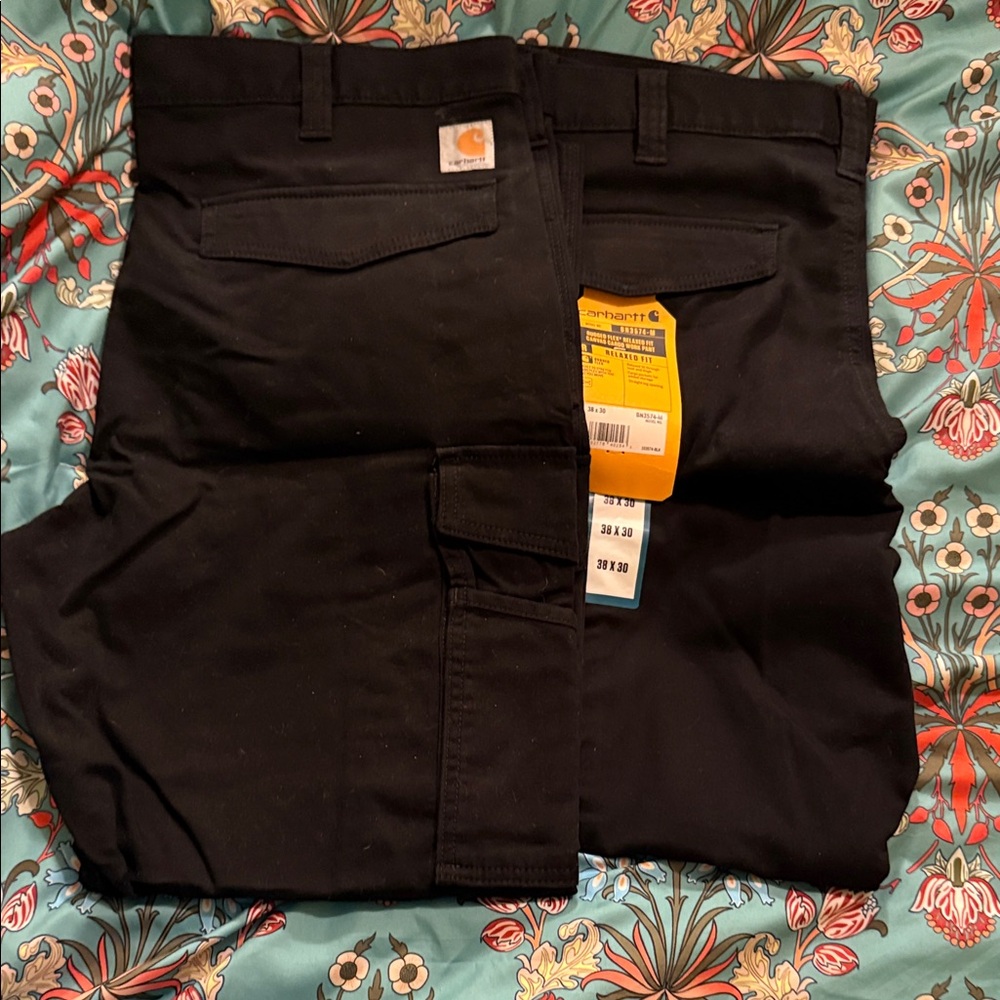 Carhartt Black Canvas Work Pants - Picture 2 of 2